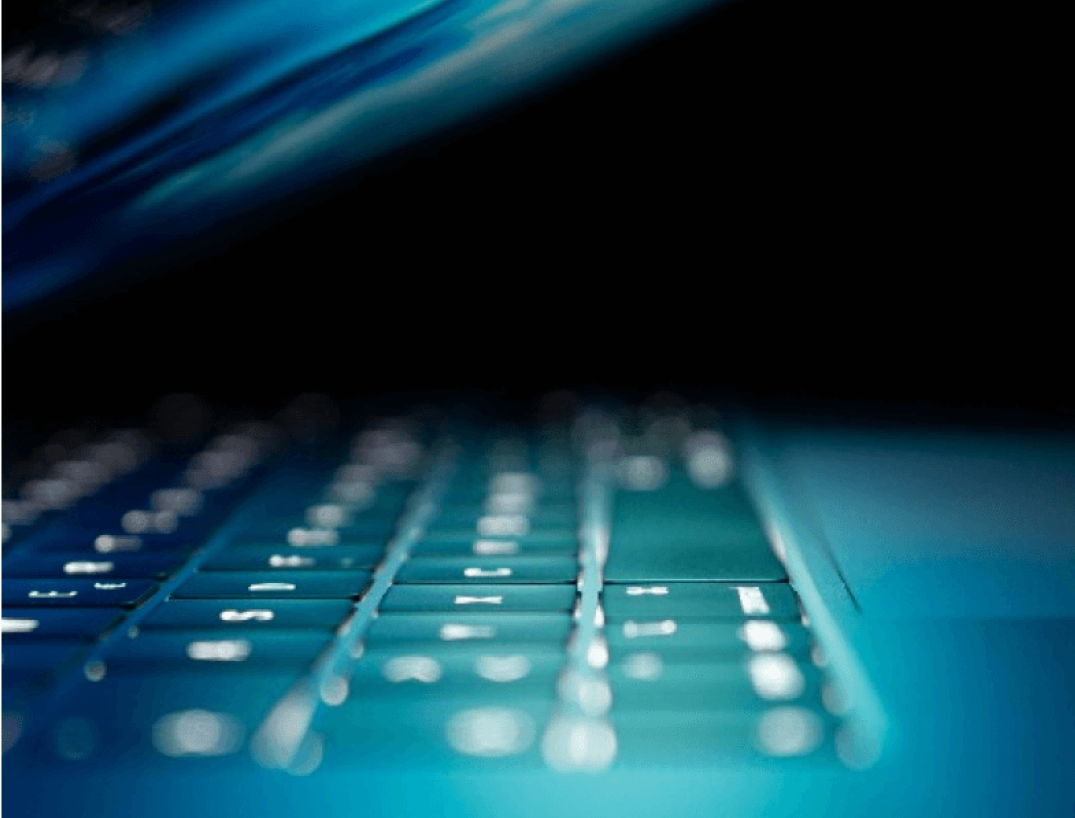 laptop partially closed