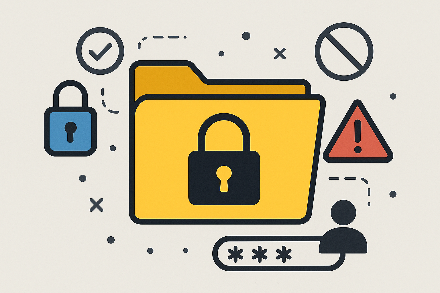 Data governance illustration highlighting access control risks